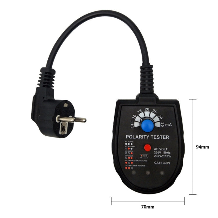 S2001 Socket Phase Detector Multi-Function Three-Phase Loop Socket Circuit Leakage Detector, EU Plug - Current & Voltage Tester by PMC Jewellery | Online Shopping South Africa | PMC Jewellery | Buy Now Pay Later Mobicred