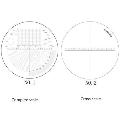 8 LED Lights 3 Groups Of Optical Glass HD With Scale 10 Times Magnifying Glass, Specification: Complex Scale Board - Hand Held Style by PMC Jewellery | Online Shopping South Africa | PMC Jewellery | Buy Now Pay Later Mobicred