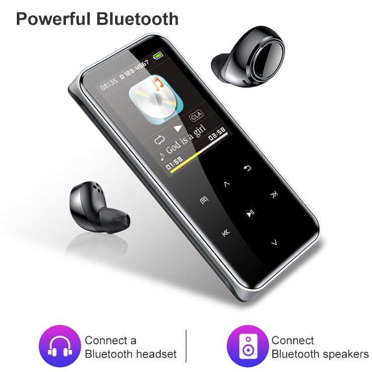 M22 Portable Bluetooth Touch Screen MP3 Player Recorder E-Book, Memory Capacity: 16GB(Black) - MP3 Player by PMC Jewellery | Online Shopping South Africa | PMC Jewellery | Buy Now Pay Later Mobicred