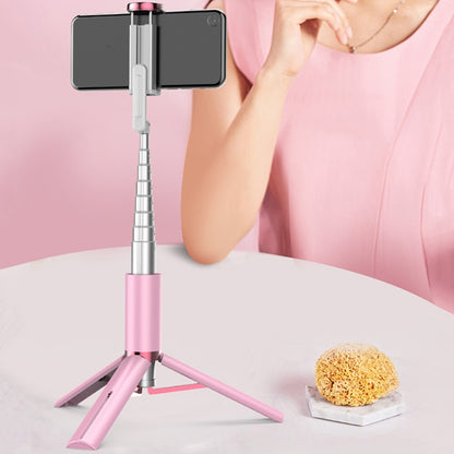 Y202 Bluetooth Selfie Stick With Floor Tripod Stand Mobile Phone Selfie Camera(Pink) - Selfie Sticks by PMC Jewellery | Online Shopping South Africa | PMC Jewellery | Buy Now Pay Later Mobicred