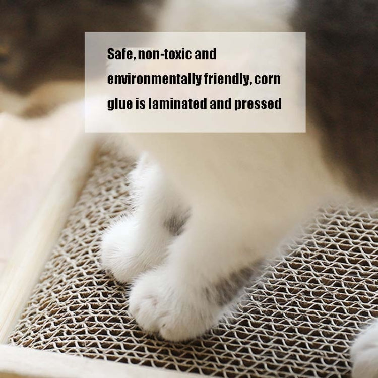 Solid Wood Vertical Cat Claw Board Corrugated Sofa Anti-Scratch Cat Toy(Primary Color) - free shipping - PMc TechLife - Order now!