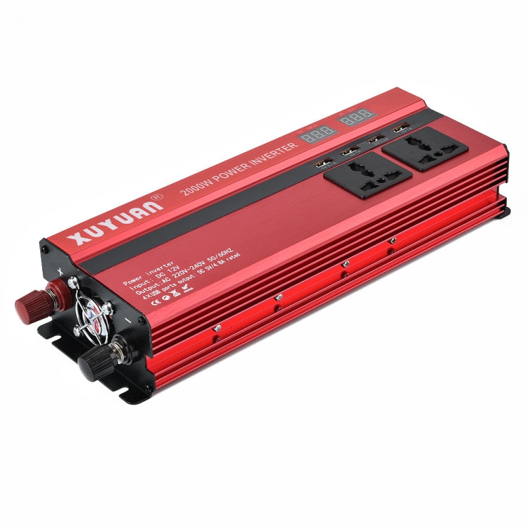 XUYUAN 2000W Car Inverter with USB Display Converter, Specification: 24V to 220V -  by Car Inverter | Online Shopping South Africa | PMC Jewellery | Buy Now Pay Later Mobicred