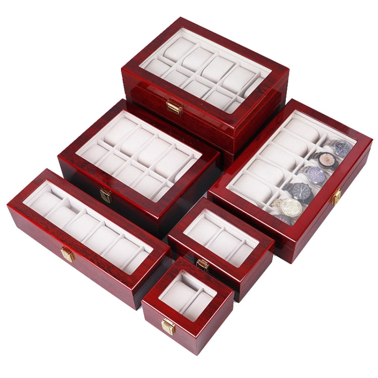 Wooden Baking Paint Watch Box Jewelry Storage Display Box(12-bit Black + Rice Matte) - free shipping - PMc TechLife - Order now!