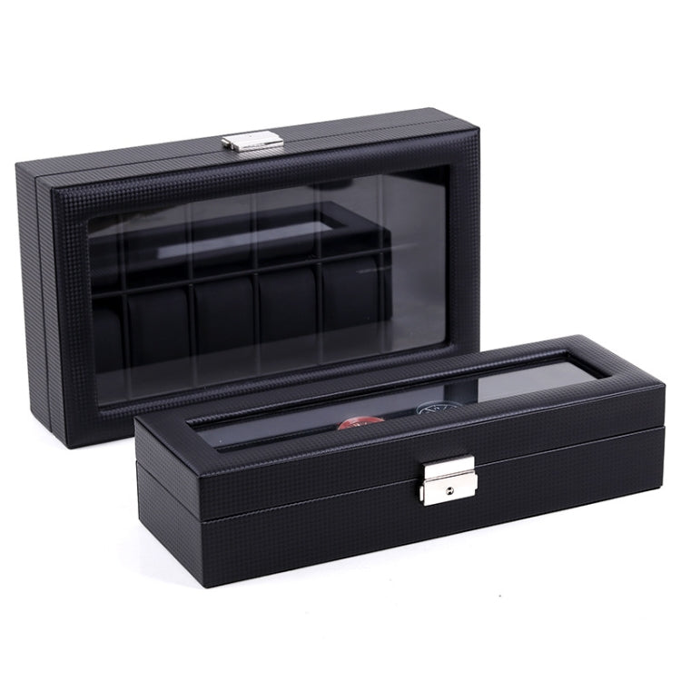 Woven Pattern PU Leather Watch Box Jewelry Storage Display Box, Colour: 6 Bits - free shipping - PMc TechLife - Order now!