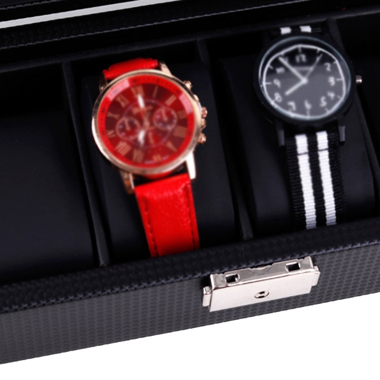 Woven Pattern PU Leather Watch Box Jewelry Storage Display Box, Colour: 12 Bits - free shipping - PMc TechLife - Order now!