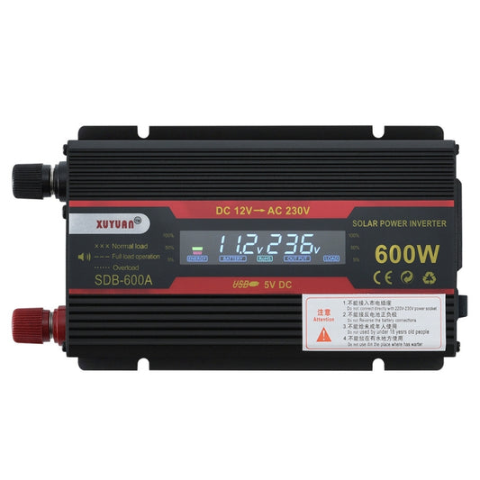 XUYUAN 600W Car Inverter LCD Display Converter, Specification: 12V to 220V -  by XUYUAN | Online Shopping South Africa | PMC Jewellery | Buy Now Pay Later Mobicred