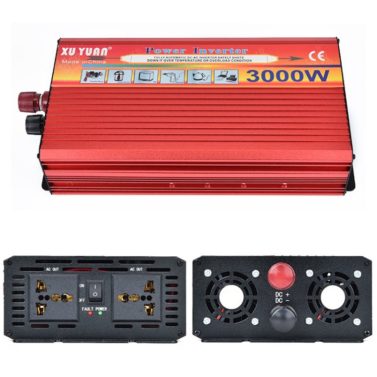 XUYUAN 3000W Car Inverter Car Home Power Converter, Specification: 24V to 220V -  by XUYUAN | Online Shopping South Africa | PMC Jewellery | Buy Now Pay Later Mobicred