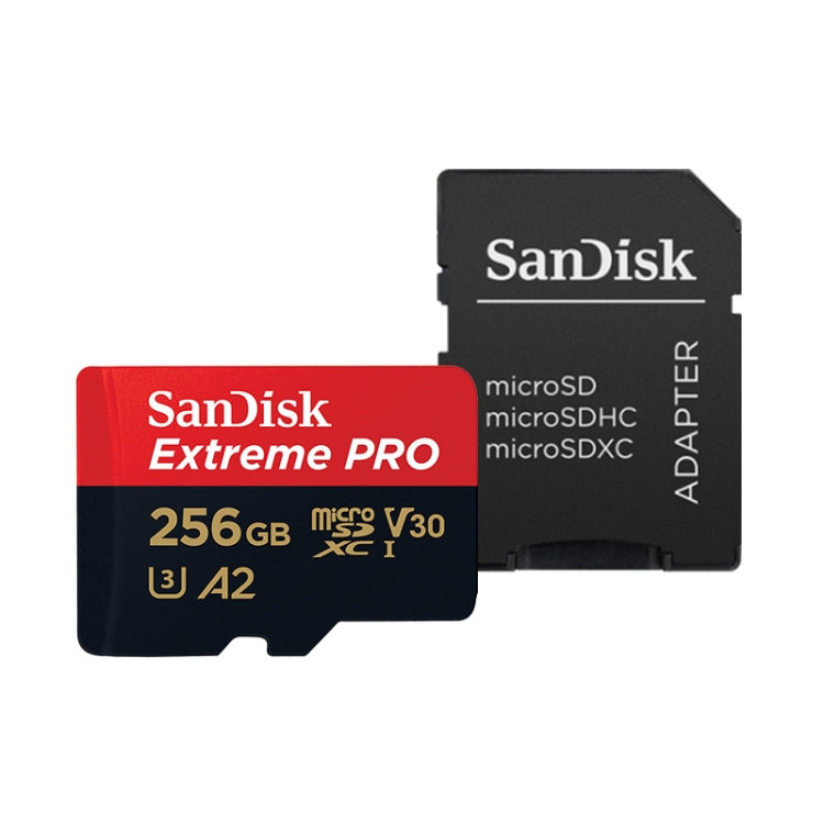 SanDisk U3 High-Speed Micro SD Card  TF Card Memory Card for GoPro Sports Camera, Drone, Monitoring 256GB(A2), Colour: Black Card - Micro SD Card by SanDisk | Online Shopping South Africa | PMC Jewellery | Buy Now Pay Later Mobicred