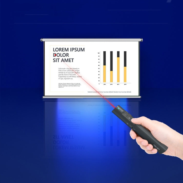 Deli 2.4G Flip Pen Business Presentation Remote Control Pen, Model: TM2801 White (Red Light) - free shipping - PMC Jewellery - Order now!