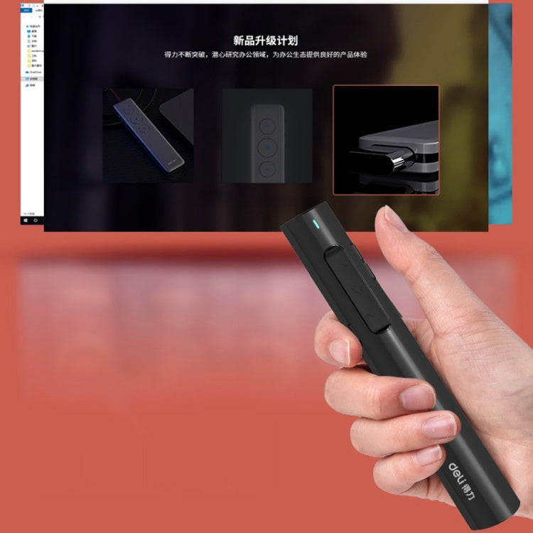 Deli 2.4G Flip Pen Business Presentation Remote Control Pen, Model: TM2801 White (Red Light) - free shipping - PMC Jewellery - Order now!