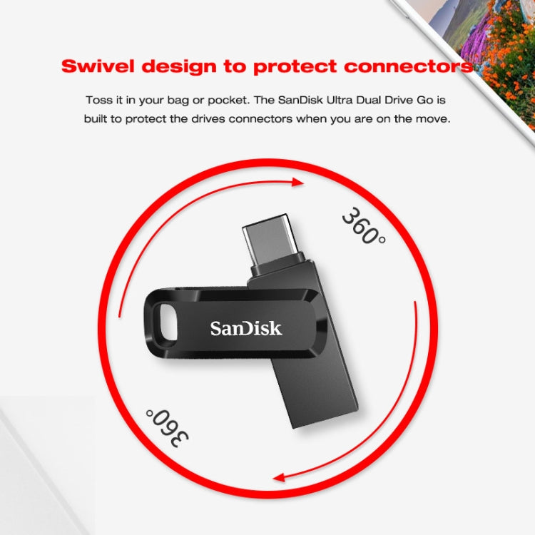 SanDisk Type-C + USB 3.1 Interface OTG High Speed Computer Phone U Disk, Colour: SDDDC3 Black Plastic Shell, Capacity: 32GB - USB Flash Drives by SanDisk | Online Shopping South Africa | PMC Jewellery | Buy Now Pay Later Mobicred