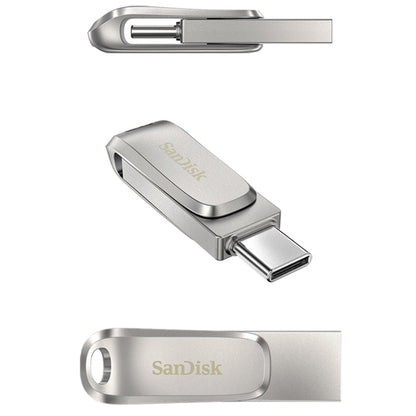 SanDisk Type-C + USB 3.1 Interface OTG High Speed Computer Phone U Disk, Colour: SDDDC4 Silver Metal Shell, Capacity: 256GB - USB Flash Drives by SanDisk | Online Shopping South Africa | PMC Jewellery | Buy Now Pay Later Mobicred