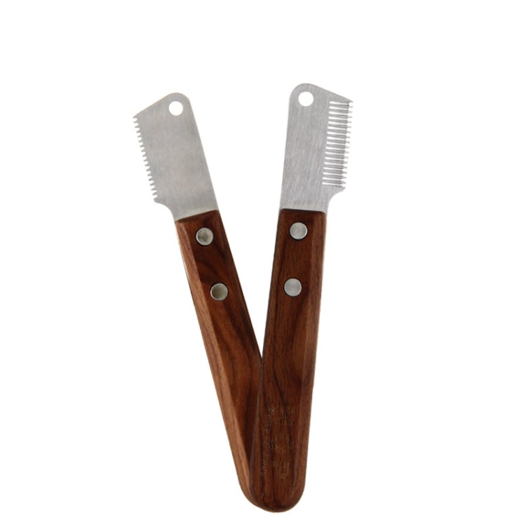HOP Terrier Dog Plucking Knife Pet Grooming & Shaving Tool(CS276 Right Hand) - Brushes & Combs by PMC Jewellery | Online Shopping South Africa | PMC Jewellery