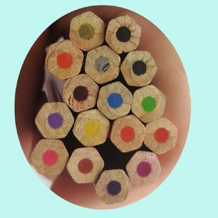 50-Color Hexagonal Oily Colored Pencil Art Drawing Colored Pencil Set - Art Supplies by PMC TechLife | Online Shopping South Africa | PMC TechLife