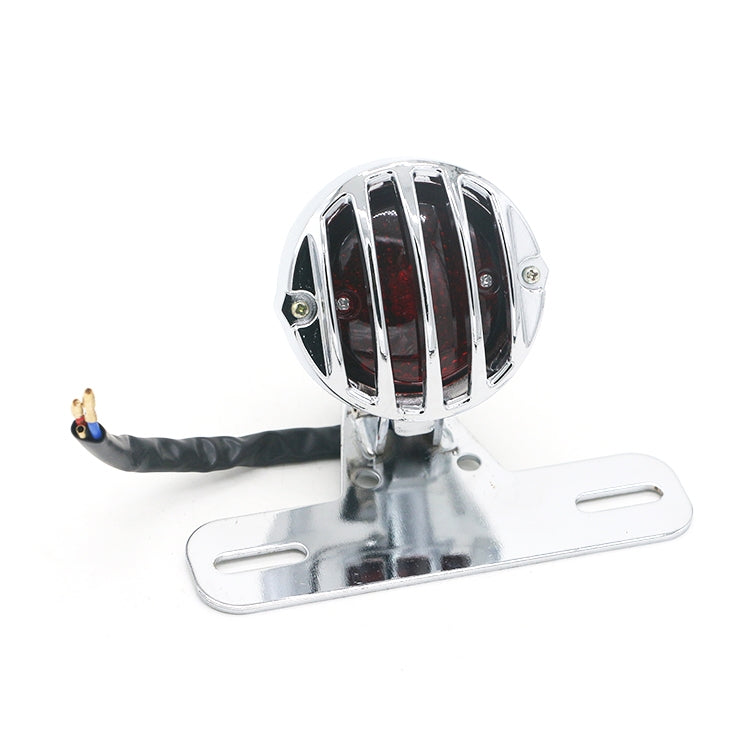 Universal Retro Waning Tail Light Motorcycle Modified Rear Tail Light Brake Light(Silver) - Signal Lights by PMC TechLife | Online Shopping South Africa | PMC TechLife | Buy Now Pay Later Mobicred