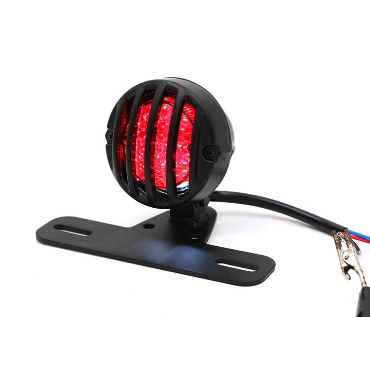 Universal Retro Waning Tail Light Motorcycle Modified Rear Tail Light Brake Light(Silver) - Signal Lights by PMC TechLife | Online Shopping South Africa | PMC TechLife | Buy Now Pay Later Mobicred