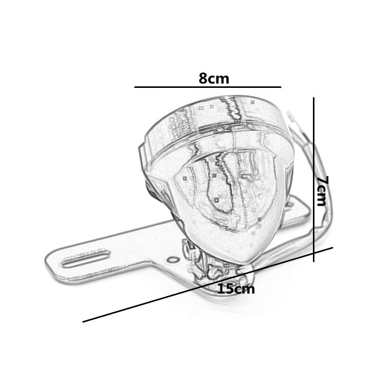 Universal Retro Waning Tail Light Motorcycle Modified Rear Tail Light Brake Light(Silver) - Signal Lights by PMC TechLife | Online Shopping South Africa | PMC TechLife | Buy Now Pay Later Mobicred