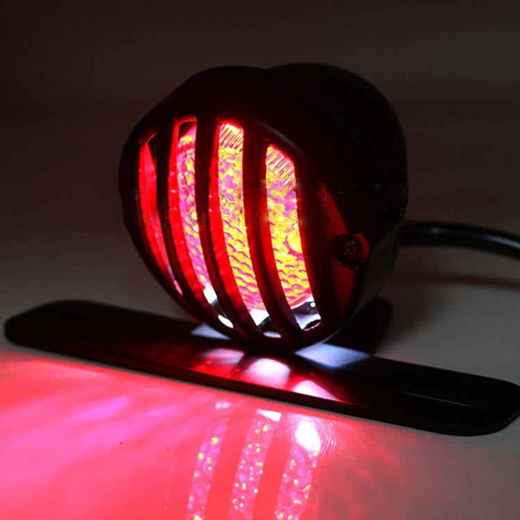 Universal Retro Waning Tail Light Motorcycle Modified Rear Tail Light Brake Light(Silver) - Signal Lights by PMC TechLife | Online Shopping South Africa | PMC TechLife | Buy Now Pay Later Mobicred