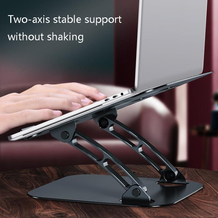 N8 Laptop Holder Aluminum Alloy Laptop Holder(Black) - Laptop Stand by PMC Jewellery | Online Shopping South Africa | PMC Jewellery | Buy Now Pay Later Mobicred