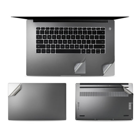 JRC 4 In 1 0.2mm Metal Texture Upper Cover Film + Bottom Cover Film + Full-Support Film + Touchpad Film Laptop Body Protective Film Sticker Set For Huawei MateBook D 15.6 inch (Gray) - Protector Sticker by JRC | Online Shopping South Africa | PMC Jewellery | Buy Now Pay Later Mobicred