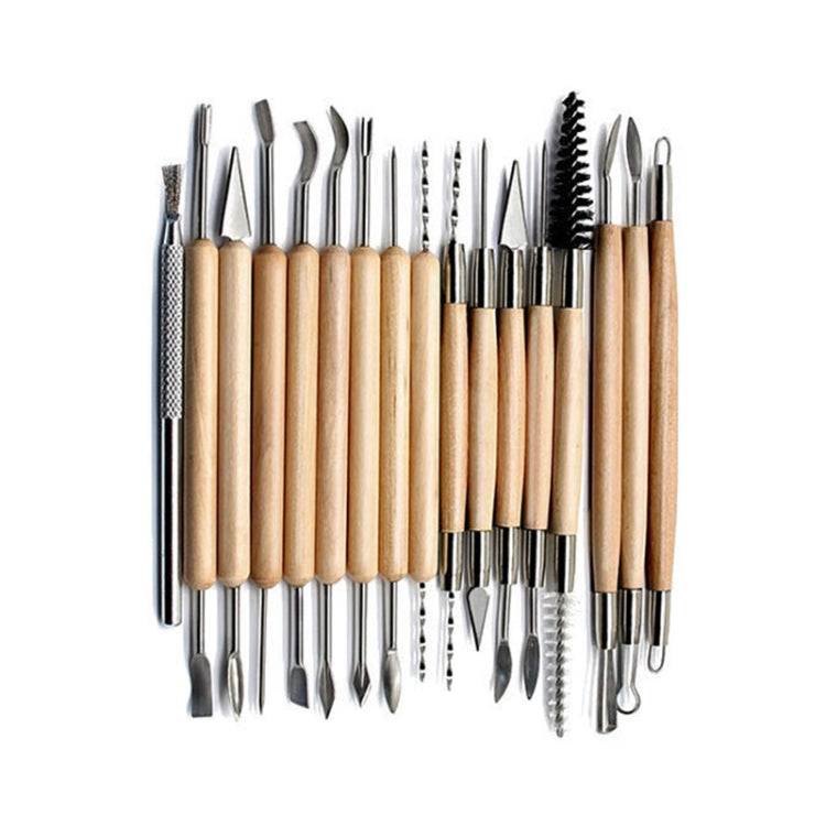 30 In 1 Wooden Pottery Clay Tools Multi-Function Clay Sculpture Tools - Art Supplies by PMC TechLife | Online Shopping South Africa | PMC TechLife