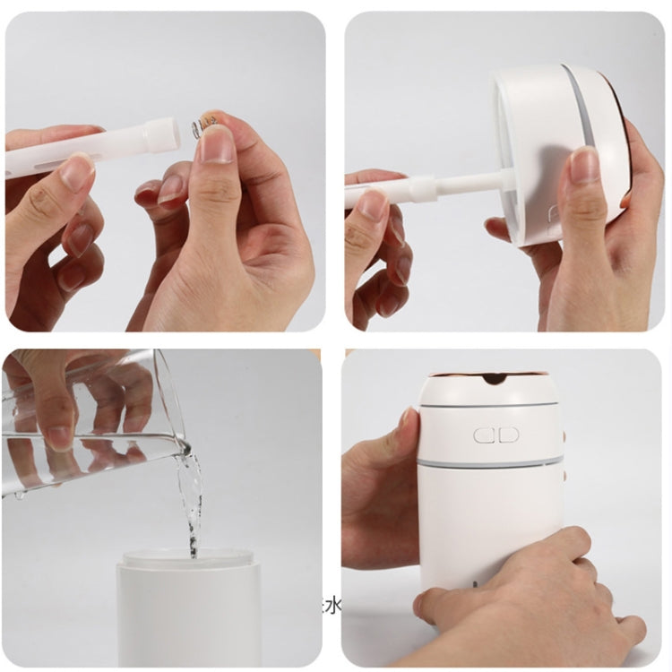 K005 Portable Hydrating LED Fill Light Makeup Mirror USB Mini Humidifier(Blue) - free shipping - PMC TechLife - Order now!