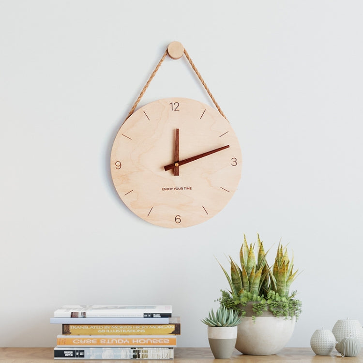 10 inch Scale Version Wooden Sling Wall Clock Home Living Room Clock - Wall Clock by PMc TechLife | Online Shopping South Africa | PMc TechLife | Buy Now Pay Later Mobicred