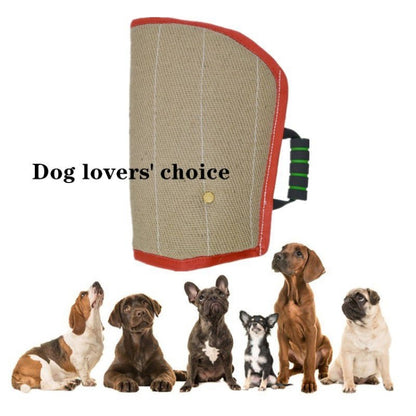 Red Twill Jute Training Dog Bite Sleeve Open Sleeve Protector Pet Products - Training Aids by PMC Jewellery | Online Shopping South Africa | PMC Jewellery | Buy Now Pay Later Mobicred