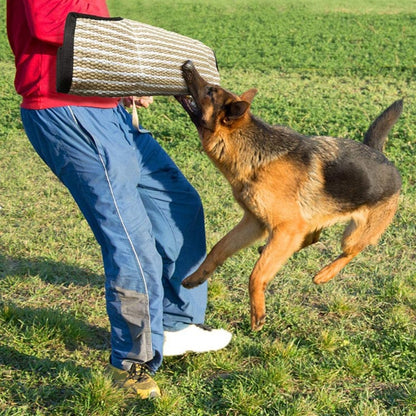 Dog Training Black-Edged Rough-Grained Jute Fluttering Sleeves Protector - Training Aids by PMC Jewellery | Online Shopping South Africa | PMC Jewellery | Buy Now Pay Later Mobicred