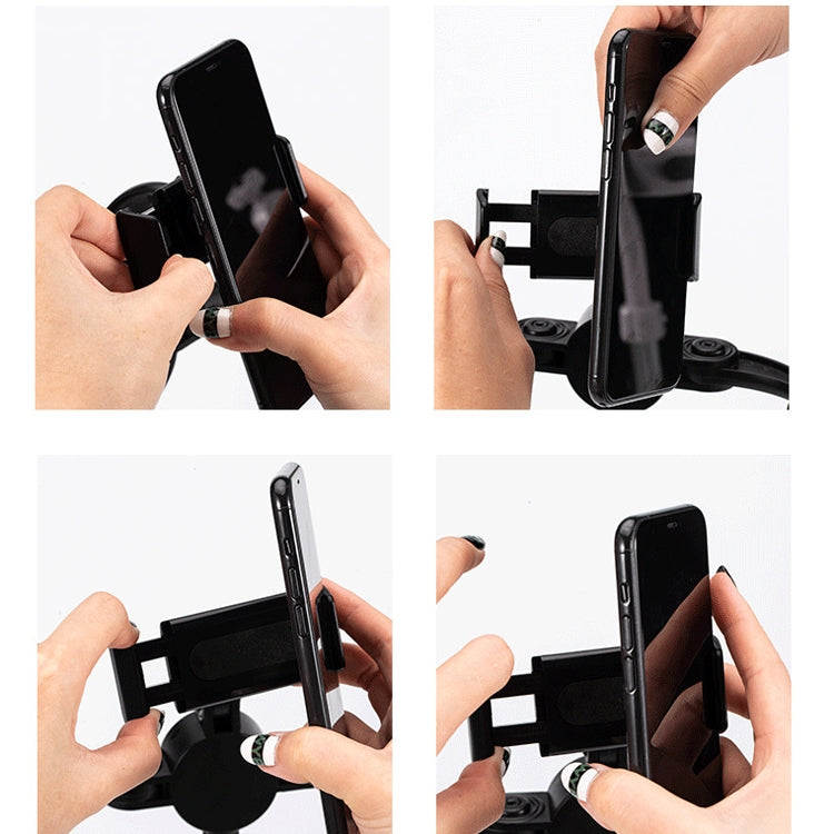 Telescopic Adjustment Live Frame Desktop Tablet Mobile Phone Bracket, Specification: K06 Three-seat  (Black) - Stand by PMC TechLife | Online Shopping South Africa | PMC TechLife | Buy Now Pay Later Mobicred