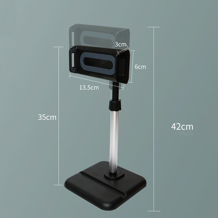 Telescopic Adjustment Live Frame Desktop Tablet Mobile Phone Bracket, Specification: K05 Flat Plate  (Black Green) - Stand by PMC TechLife | Online Shopping South Africa | PMC TechLife | Buy Now Pay Later Mobicred