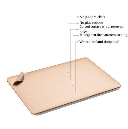 JRC Laptop Film Computer Top Shell Body Protection Sticker For MacBook Pro Retina 13.3 inch A1425 / A1502(Champagne Gold) - Protector Sticker by JRC | Online Shopping South Africa | PMC Jewellery | Buy Now Pay Later Mobicred