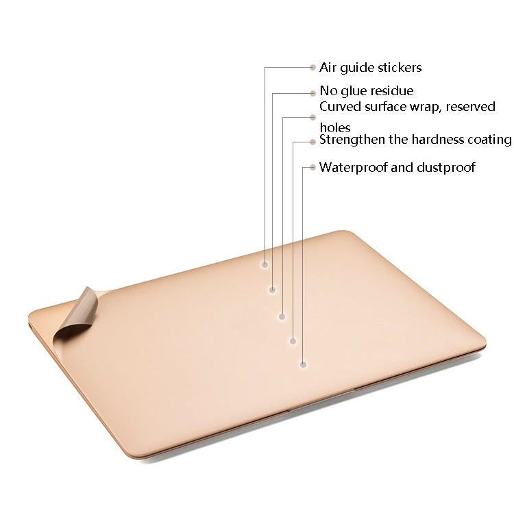 JRC Laptop Film Computer Top Shell Body Protection Sticker For MacBook Air 13.3 inch A2179 (2020)(Champagne Gold) - Protector Sticker by JRC | Online Shopping South Africa | PMC Jewellery | Buy Now Pay Later Mobicred