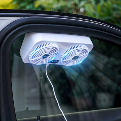 USB Interface Car Cooling Device Car Exhaust Air Circulation Exhaust Fan Car Changing Fan(White) - Heating & Fans by PMC Jewellery | Online Shopping South Africa | PMC Jewellery | Buy Now Pay Later Mobicred