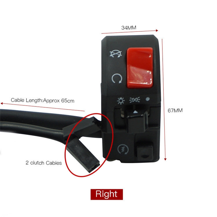 Motorcycle Modification Handle Assembly Universal Switch( Right) - Electrical System by PMC TechLife | Online Shopping South Africa | PMC TechLife | Buy Now Pay Later Mobicred