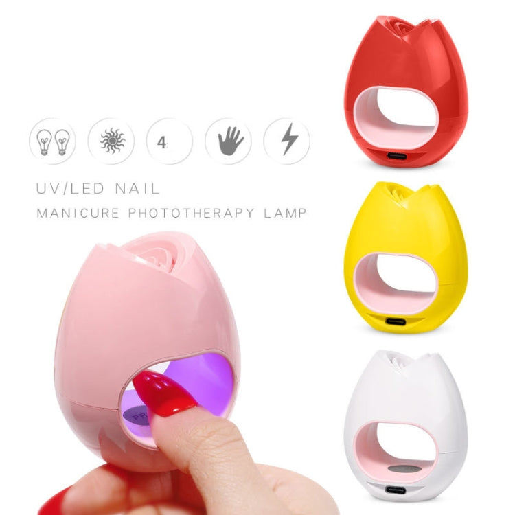 16W Rose Nail Art Phototherapy Lamp USB Sun Lamp LED Quick-Drying Nail Polish Baking Lamp, Specification: Touch Model (Rose Red) - Nail Dryers by PMC Jewellery | Online Shopping South Africa | PMC Jewellery | Buy Now Pay Later Mobicred