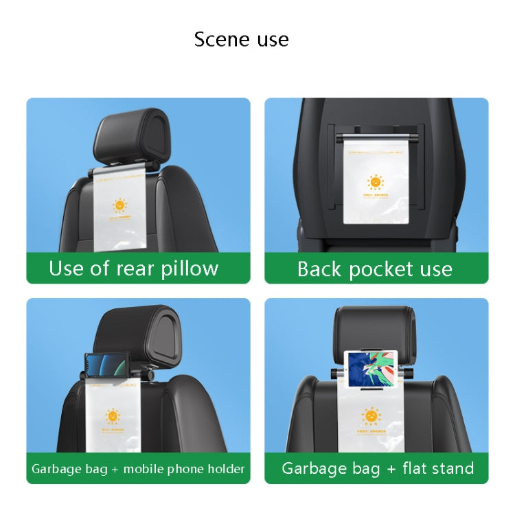 Car Storage Garbage Bag Bracket Car Mobile Phone Tablet Rear Pillow Holder(Titanium Gray) - Car Holders by PMC TechLife | Online Shopping South Africa | PMC TechLife | Buy Now Pay Later Mobicred