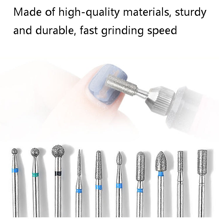 Tungsten Steel Alloy Nail Art Polished Head Set Grinding Machine Drain Brush Dead Polishing Tool, Specification: ZH04 - Grinding Tools & Accessories by PMC Jewellery | Online Shopping South Africa | PMC Jewellery | Buy Now Pay Later Mobicred