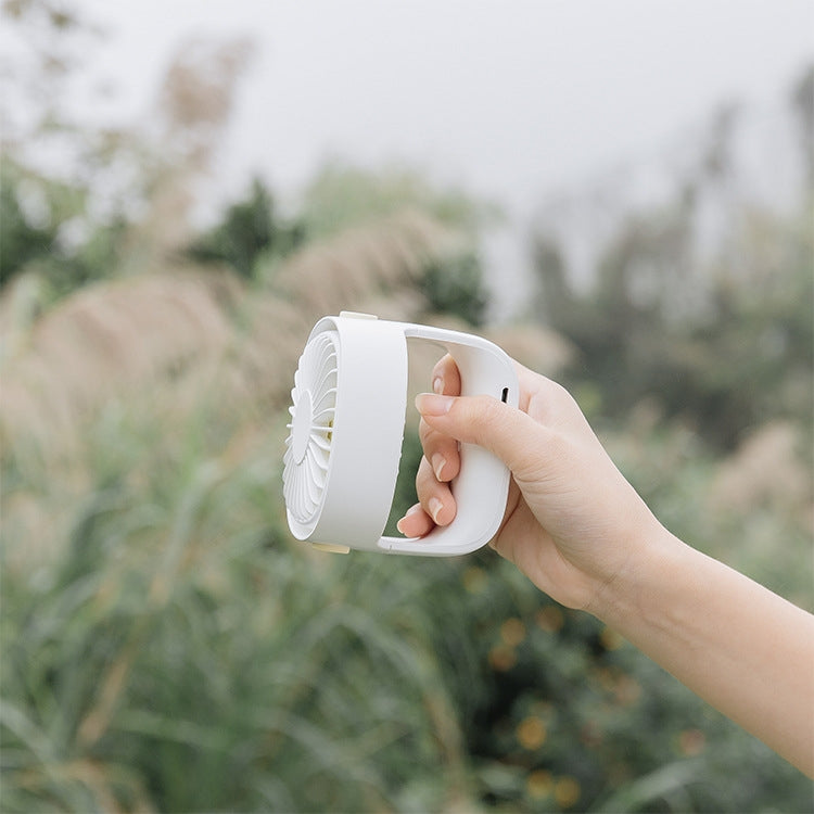 Handheld Desktop Outdoor Student Mute USB Mini Fan(White) - Electric Fans by PMC Jewellery | Online Shopping South Africa | PMC Jewellery | Buy Now Pay Later Mobicred