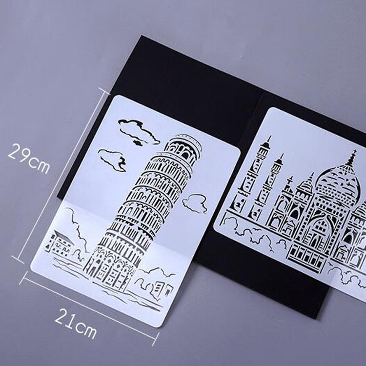 Sailing Line(5pcs / Set) Construction Series Painting Template Theme City A4 Label Template - Art Supplies by PMC TechLife | Online Shopping South Africa | PMC TechLife | Buy Now Pay Later Mobicred