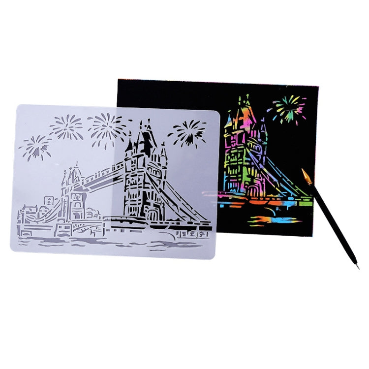 Sailing Line(5pcs / Set) Construction Series Painting Template Theme City A4 Label Template - Art Supplies by PMC TechLife | Online Shopping South Africa | PMC TechLife | Buy Now Pay Later Mobicred