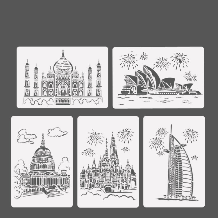 6 White House Construction Series Painting Template Theme City A4 Label Template - Art Supplies by PMC TechLife | Online Shopping South Africa | PMC TechLife | Buy Now Pay Later Mobicred