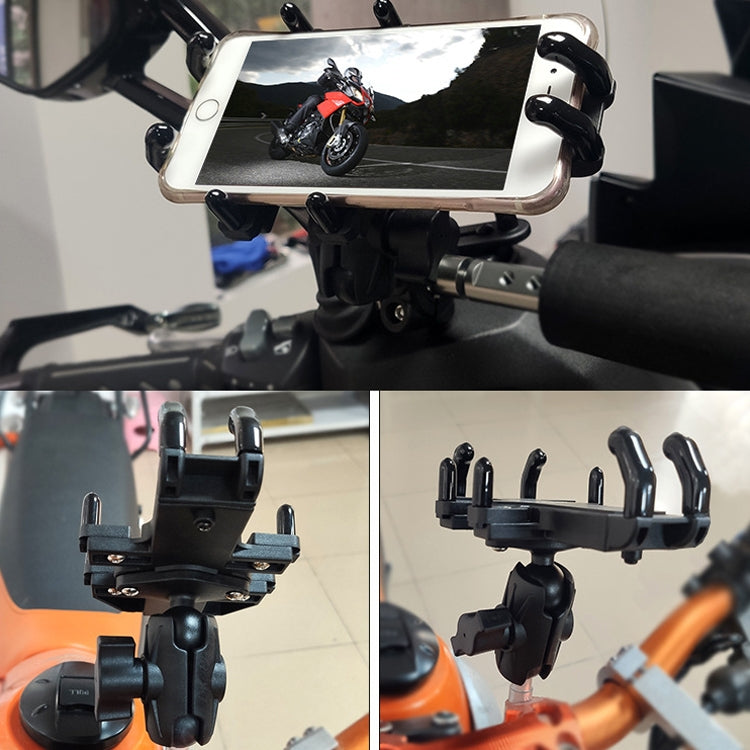 N-STAR Motorcycle Bicycle Composite Version Of Mobile Phone Bracket Multifunctional Accessories Lightweight Riding Equipment(M10 Ball Head) - Holders by N-STAR | Online Shopping South Africa | PMC Jewellery | Buy Now Pay Later Mobicred
