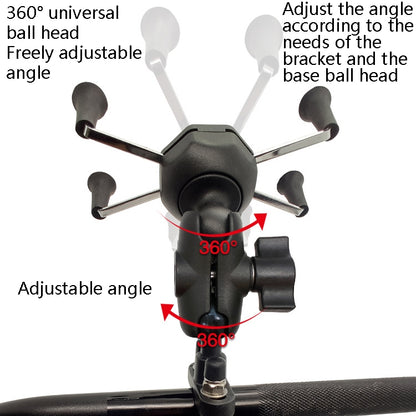 N-STAR N002 Motorcycle Bicycle Mobile Phone Bracket Riding Equipment(Small Tilted Head) - Holders by N-STAR | Online Shopping South Africa | PMC Jewellery | Buy Now Pay Later Mobicred