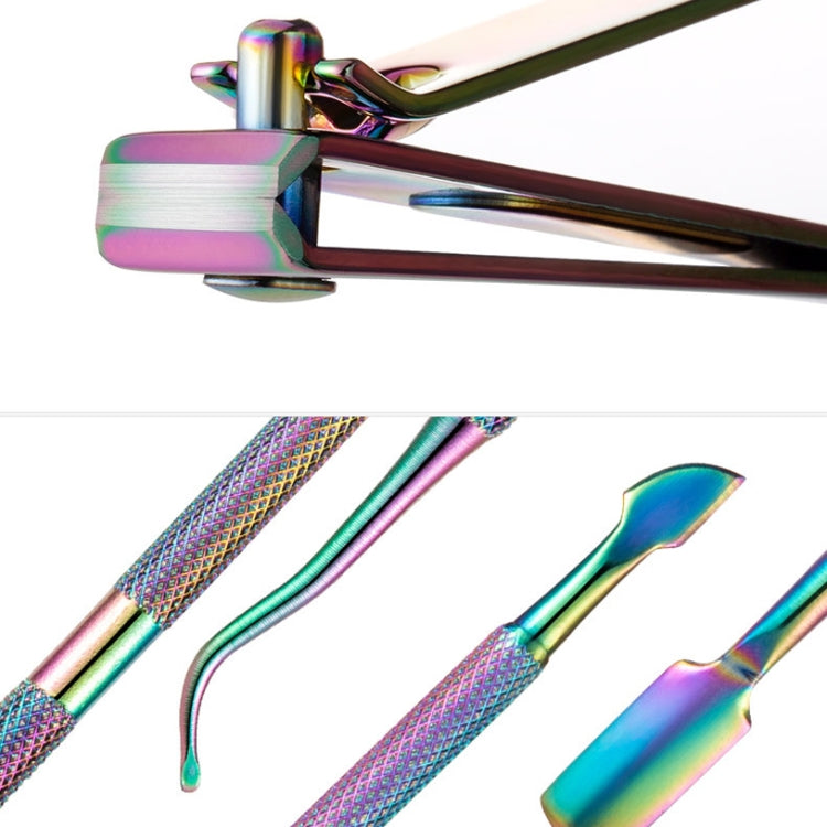 7 in 1 Nail Tools Color Titanium Nail Care Tools(Color Titanium Nude) - Nail Clipper by PMC Jewellery | Online Shopping South Africa | PMC Jewellery | Buy Now Pay Later Mobicred