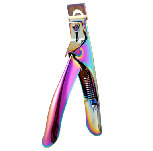 Nail Word Cut French U-Shaped Cut Fake Nail Cut Stainless Steel Nail Knife, Color Classification: Colorful Titanium 2 - Nail Clipper by PMC Jewellery | Online Shopping South Africa | PMC Jewellery | Buy Now Pay Later Mobicred