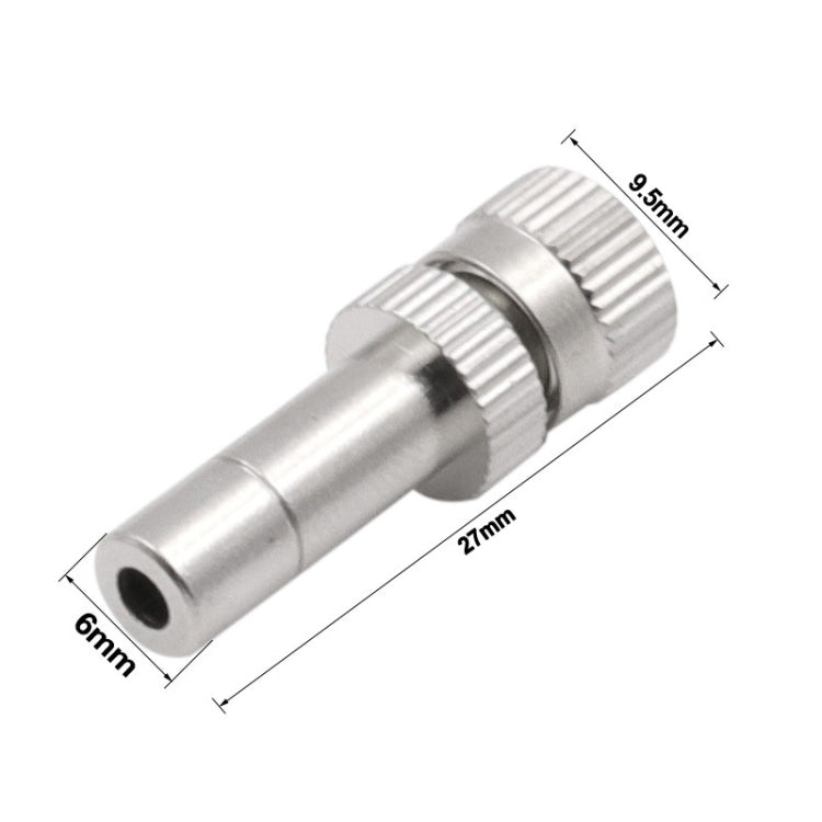 6mm Humidifying And Dedusting Cooling Atomizing Sprinkler Quick-Plug Fog Misting Nozzle, Model: 0.3mm - Watering & Irrigation by PMC TechLife | Online Shopping South Africa | PMC TechLife