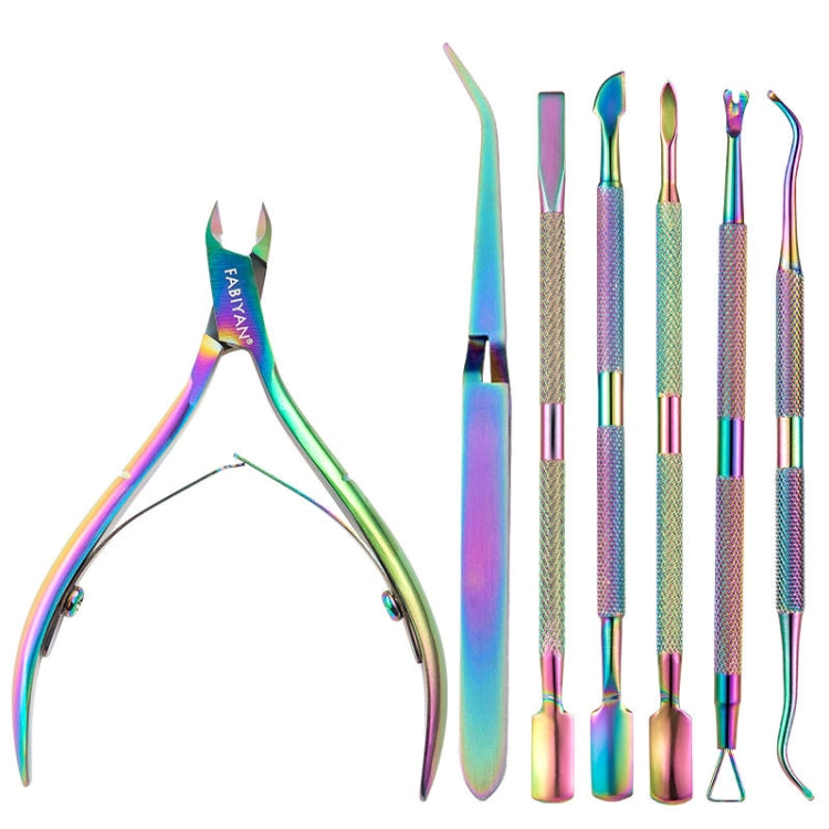 FABIYAN Stainless Steel Dead Skin Shear Steel Push Nail Art Tool Set, Specification:   Set 16 - Nail Clipper by PMC Jewellery | Online Shopping South Africa | PMC Jewellery | Buy Now Pay Later Mobicred