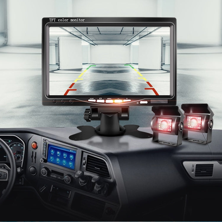 YB-CC-1 12/24V Car 7 Inch Display HD Night Vision Camera Monitoring System Truck Reverse Image, Specification: Camera+1024x600 Display - Rear View Cameras by PMC Jewellery | Online Shopping South Africa | PMC Jewellery | Buy Now Pay Later Mobicred