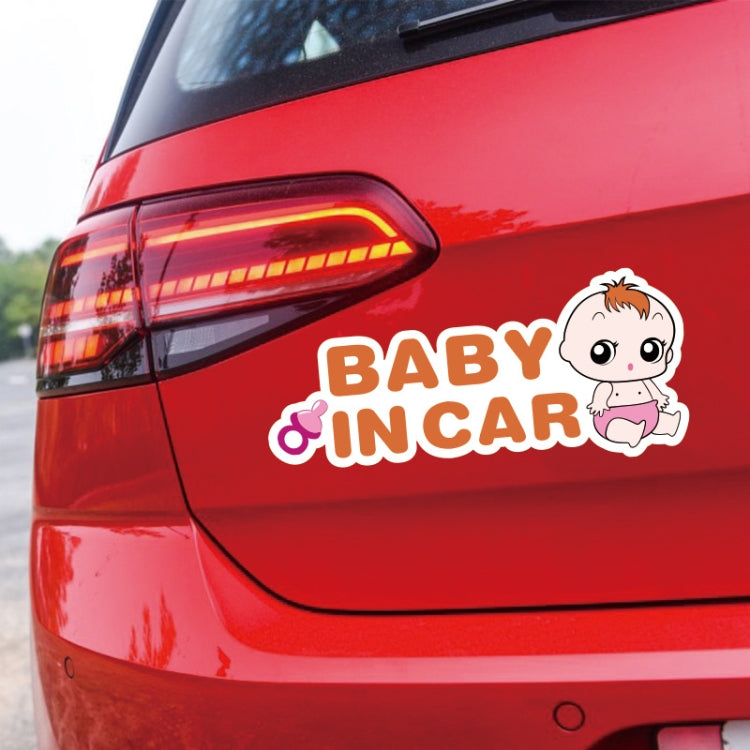 10 PCS There Is A Baby In The Car Stickers Warning Stickers Style: CT203 Baby X Blue Bottom Bottle Magnetic Stickers - Warning Sticker by PMC Jewellery | Online Shopping South Africa | PMC Jewellery | Buy Now Pay Later Mobicred